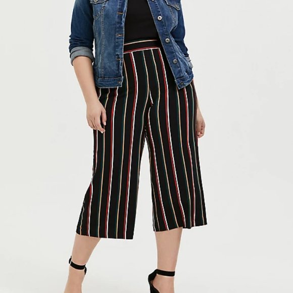 torrid Pants - Torrid Black Multi Stripe Studio Knit Pant NWOT